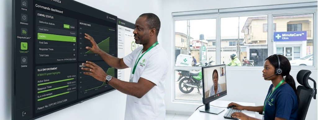 Health-Hub Africa commands dashboard and TeleCare control center